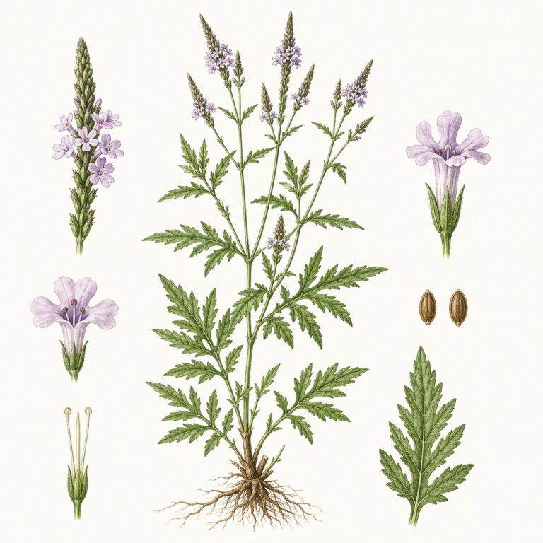 IJzerhard botanische illustratie
